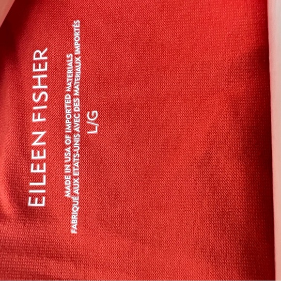 EILEEN FISHER Elegant Red Viscose Sleeveless Dress - Picture 4 of 6